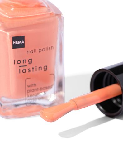 long lasting nagellak set oranje glitter 2-delig - 60640081 - HEMA