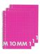 3-pak collegeblokken A4 geruit 10 mm - 14522523 - HEMA