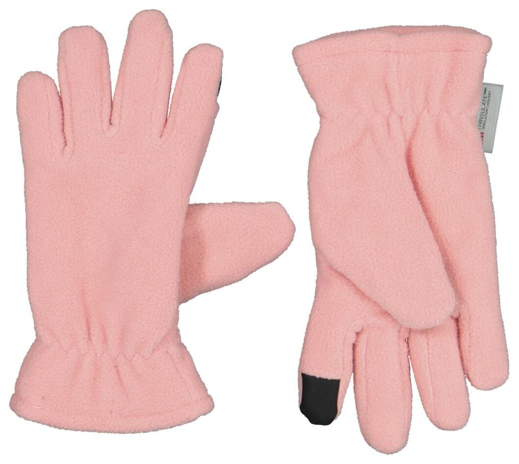 kinderhandschoenen met touchscreen roze 110/116 - 16790251 - HEMA