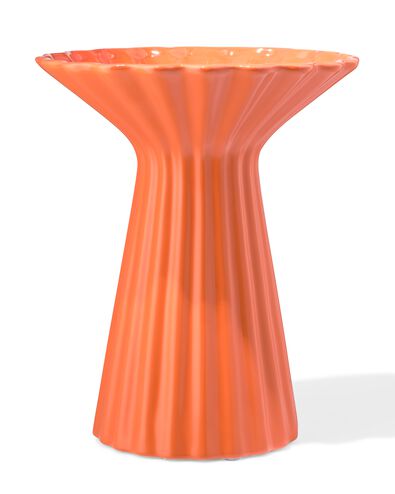 vaas Ø8x30cm keramiek met kraag terra - 13324161 - HEMA vaas Ø8x30cm keramiek met kraag terra - 13324161 - HEMA