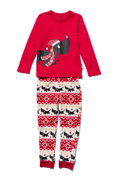 kinder pyjama met Takkie katoen/fleece gebroken wit - 1000030399 - HEMA