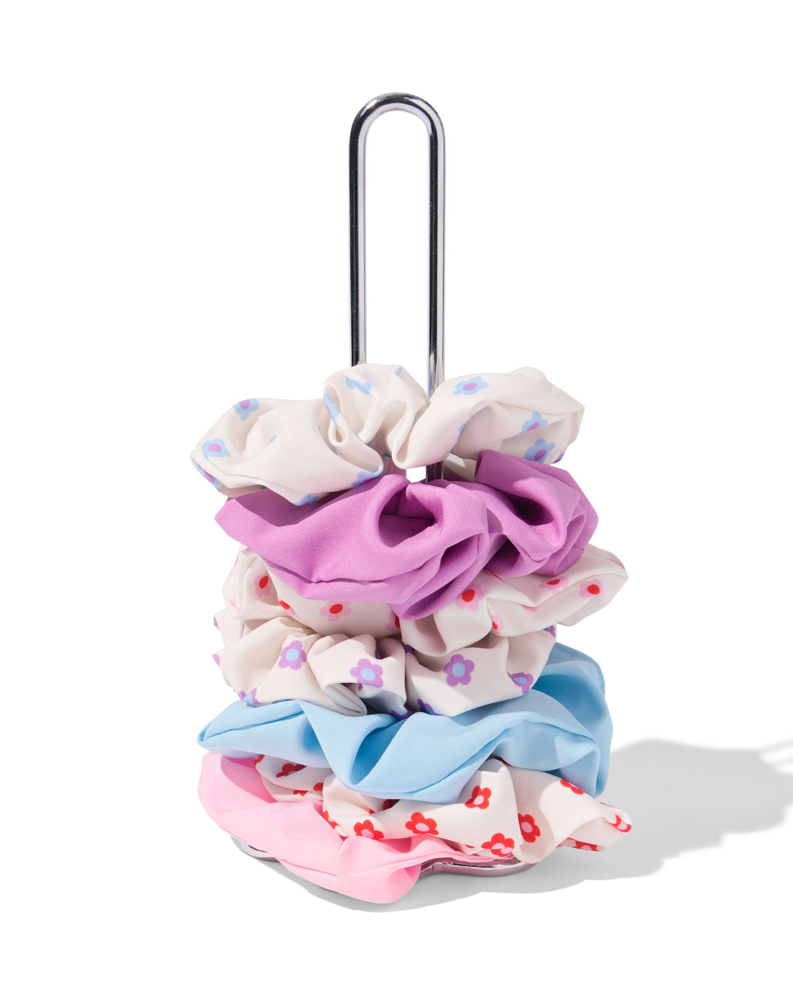 scrunchies op toren bloem - 7 stuks - 61130126 - HEMA