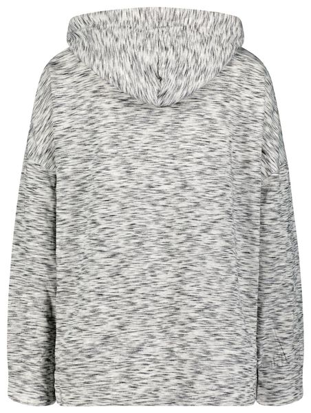 capuchonsweater 'love to relax' grijsmelange - 1000025241 - HEMA