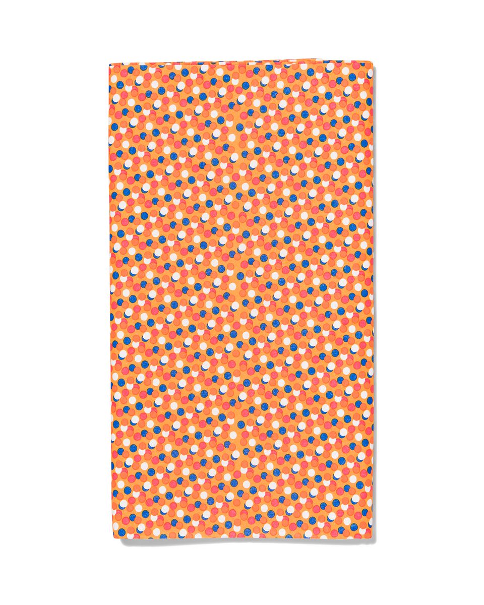 Elegantie Erfenis Dodelijk papieren tafelkleed 138x220 oranje - HEMA