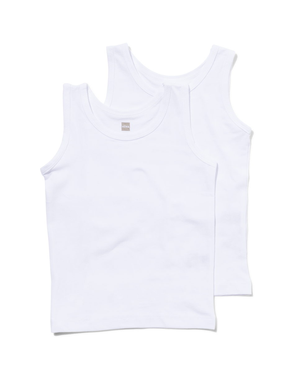 kinderhemden - 2 stuks wit wit - 1000001441 - HEMA