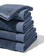 handdoeken - hotel extra zacht donkerblauw donkerblauw - 1000027778 - HEMA