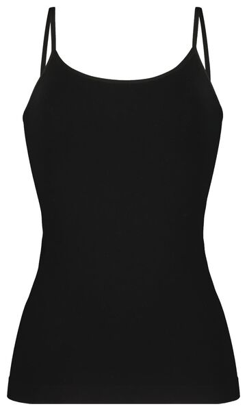 licht corrigerend hemd bamboe zwart zwart - 1000021222 - HEMA