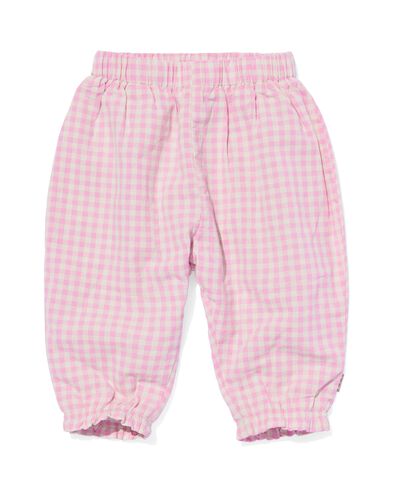 newborn broek gevoerd roze 80 - 33479116 - HEMA