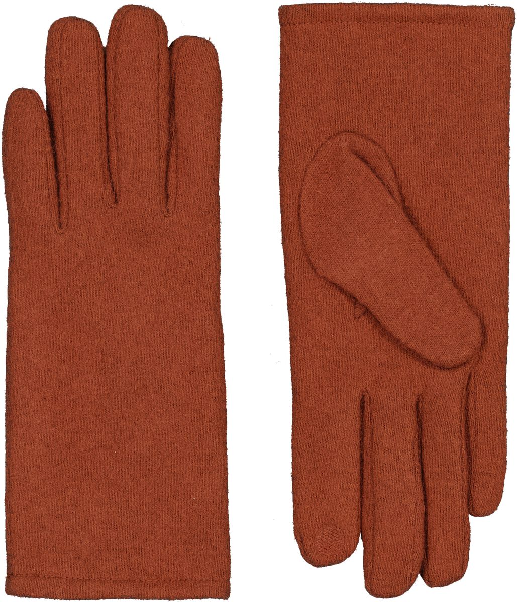 mozaïek in de tussentijd Afkorting dames handschoenen met wol bruin - HEMA