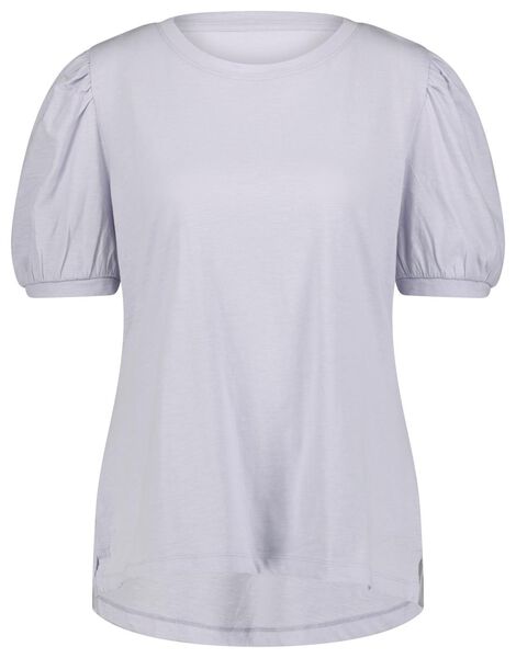 dames t-shirt pofmouw lila - 1000023723 - HEMA