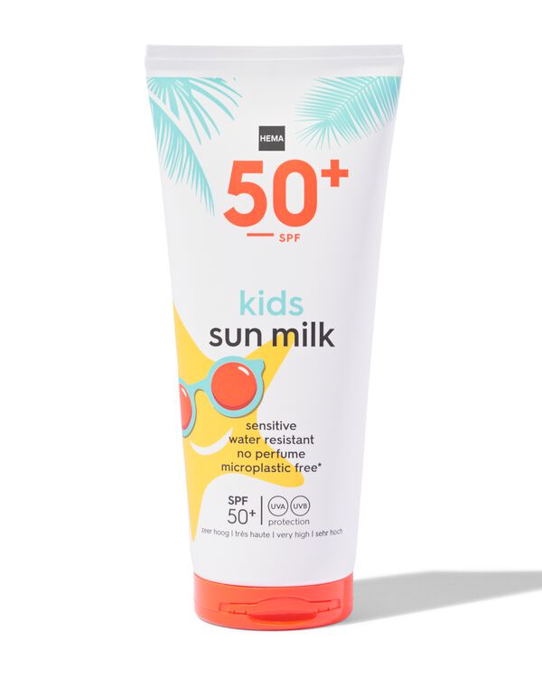 kinder zonnemelk voor gevoelige huid SPF50 200ml - 11620017 - HEMA