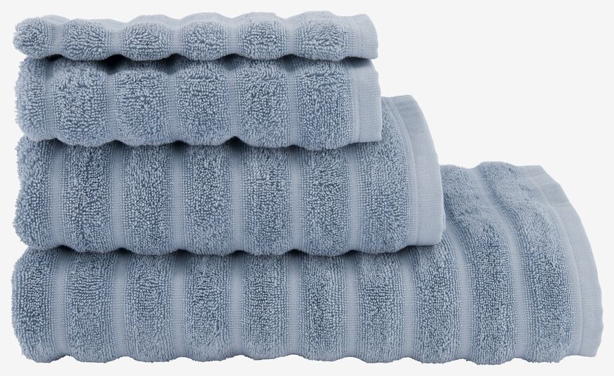 handdoek zware blauw - HEMA