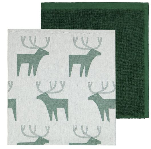 HEMA Thee-en Keukendoek Rendier Groen (groen) HEMA Thee-en Keukendoek Rendier Groen (groen)