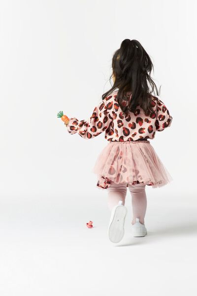 kindersweater animal ballonmouwen roze 122/128 - 30867724 - HEMA