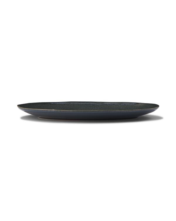 ovale schaal 30cm Porto reactief glazuur zwart - 9602036 - HEMA