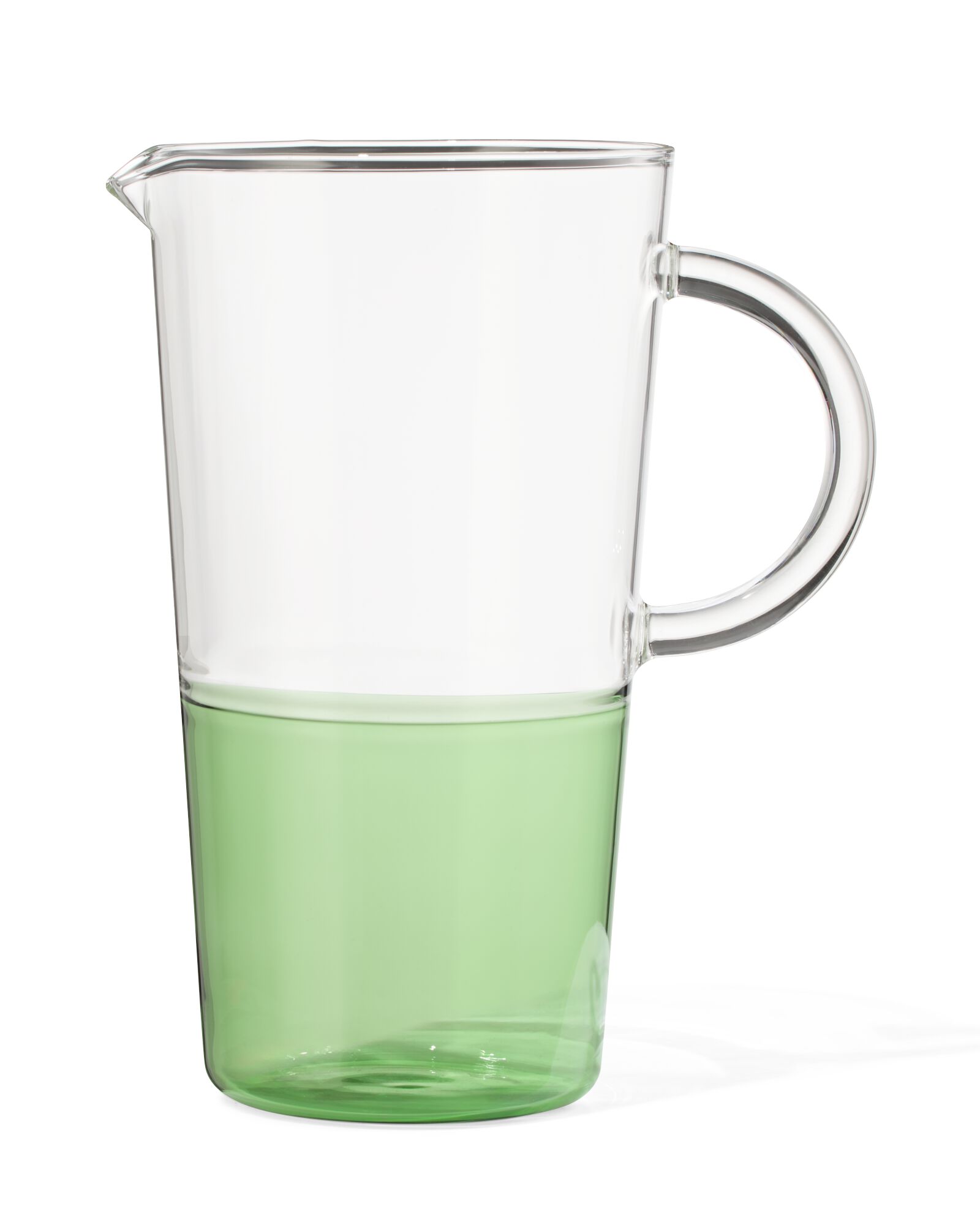 karaf 1.6L glas met groen - 9401132 - HEMA