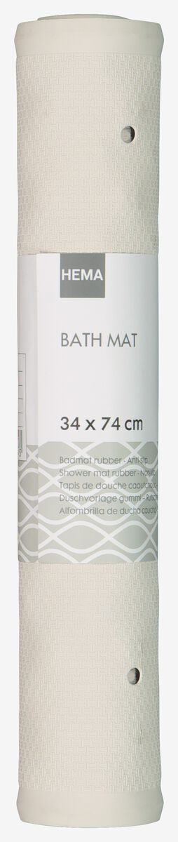 waterbestendig Tijd vergelijking badmat 34x74 rubber anti-slip wit - HEMA