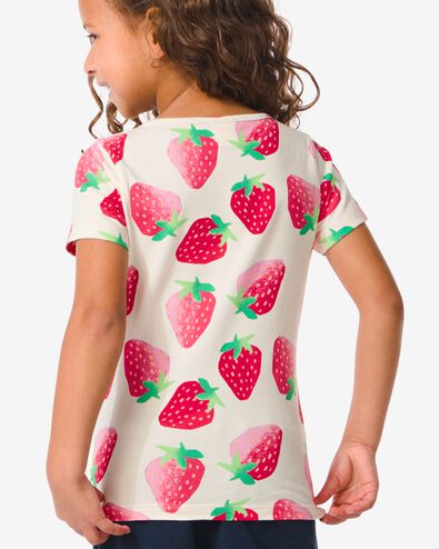 kinder t-shirt met aardbeien perzik perzik - 30864102PEACH - HEMA