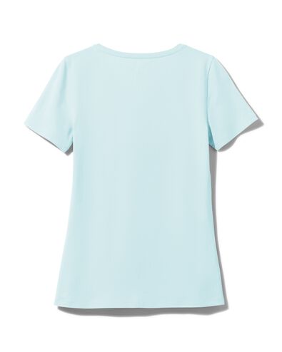 dames basis t-shirt lichtblauw - 1000029913 - HEMA