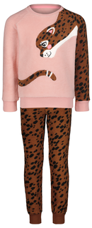 Kinder Pyjama Fleece Cheeta Bruin (bruin)