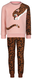 kinder pyjama fleece cheeta bruin bruin - 1000028979 - HEMA