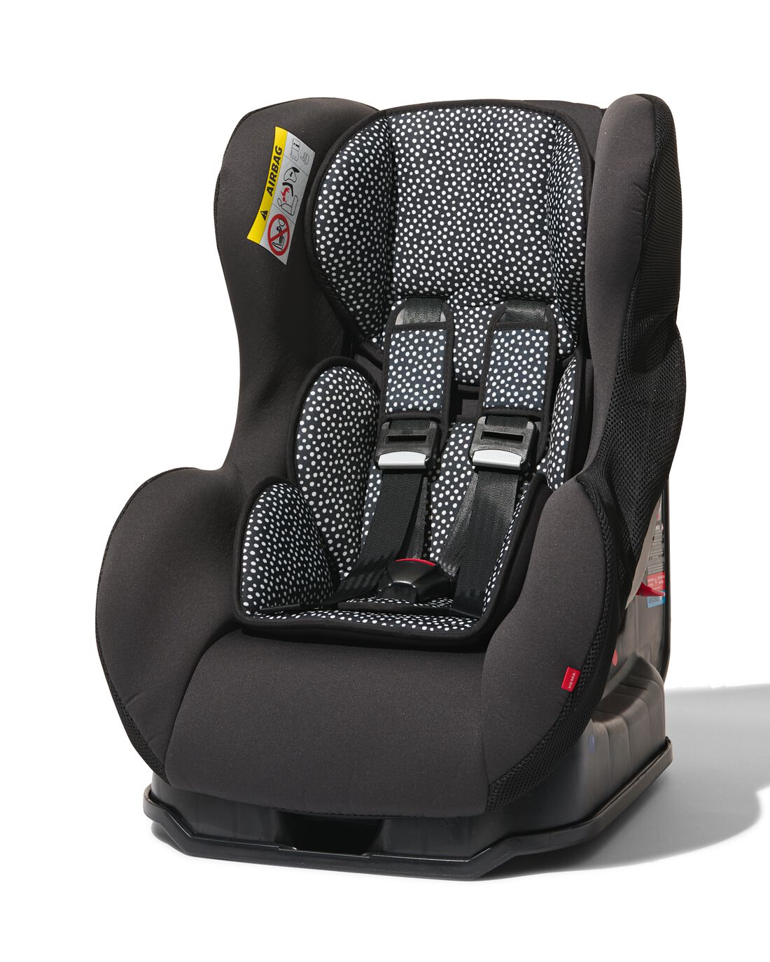 HEMA Autostoel Baby 0-25kg Zwart-witte Stip