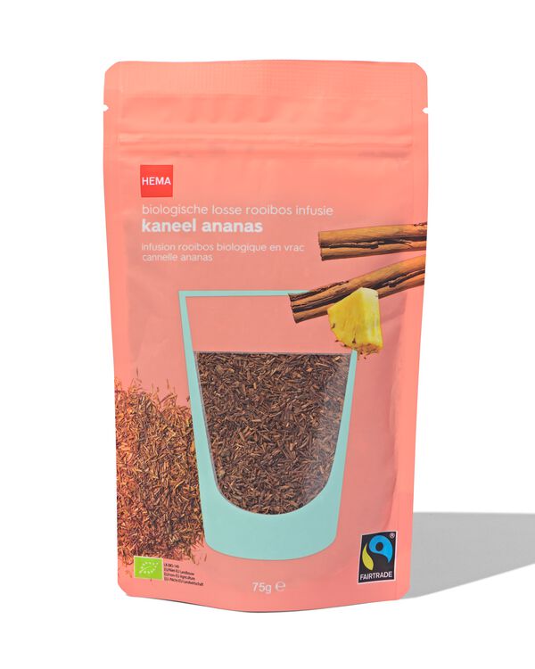 navulling bio rooibos kaneel-ananas fruit 75gr - 17190315 - HEMA