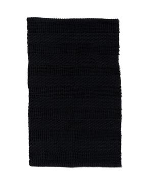 straffen Voorgevoel Afkorting badmat 50x80 strepen zwart - HEMA