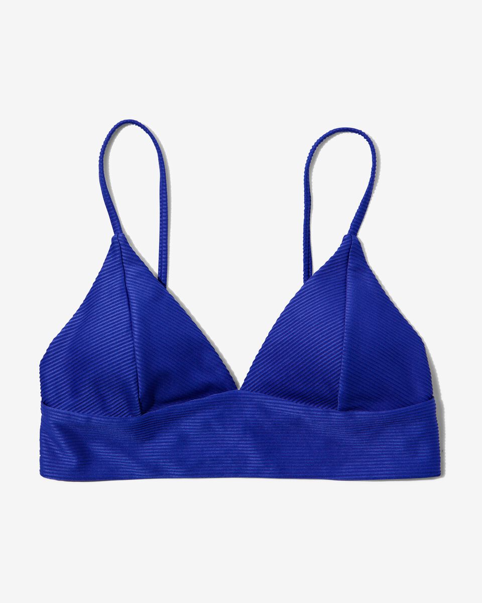 dames 3-in-1 triangel bikinitop kobaltblauw kobaltblauw - 1000031097 - HEMA
