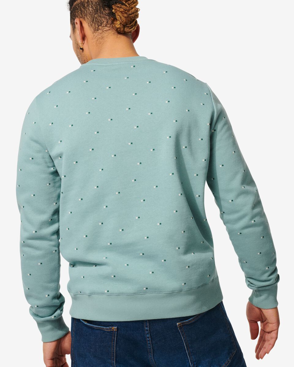 heren sweater grafisch grijs - 1000029209 - HEMA