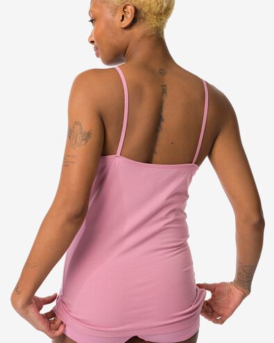 dameshemd stretch katoen roze XL - 19630578 - HEMA