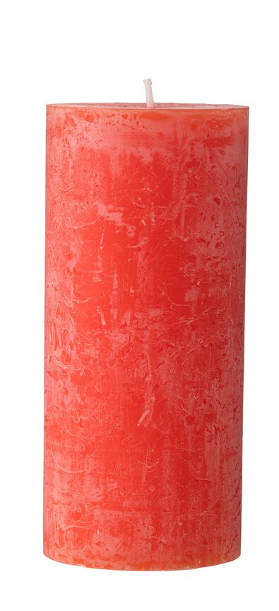 rustieke kaarsen rood - 1000015377 - HEMA