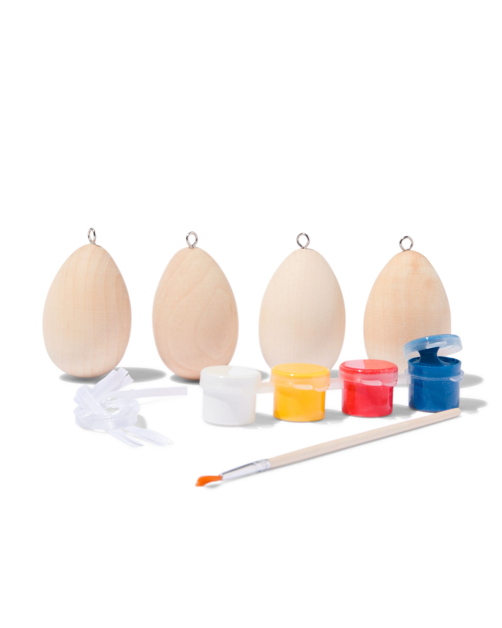 knutselverfset voor houten eieren - 4 stuks - 25850051 - HEMA