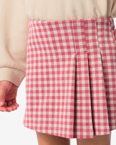 kinder broekrok ruiten roze - 30875106PINK - HEMA
