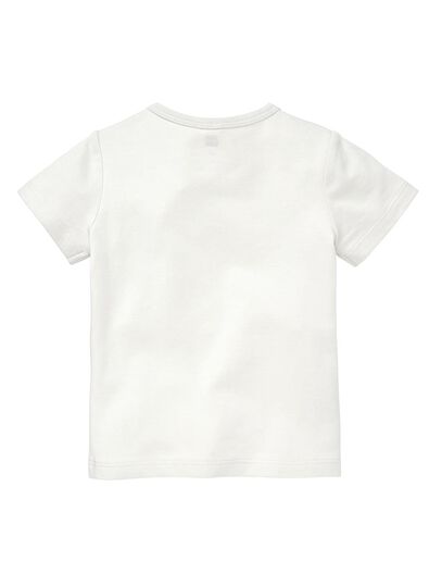 baby t-shirt bamboe gebroken wit gebroken wit - 1000012981 - HEMA