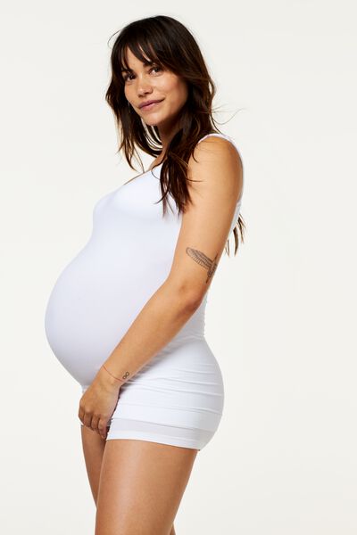 zwangerschapshemd wit wit - 1000009689 - HEMA