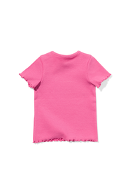 baby t-shirts rib - 2 stuks felroze felroze - 1000030548 - HEMA