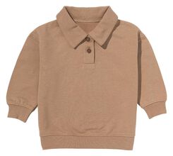 baby sweater met polokraag lichtbruin lichtbruin - 1000028645 - HEMA