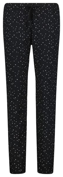 dames pyjama katoen zwart zwart - 1000026651 - HEMA