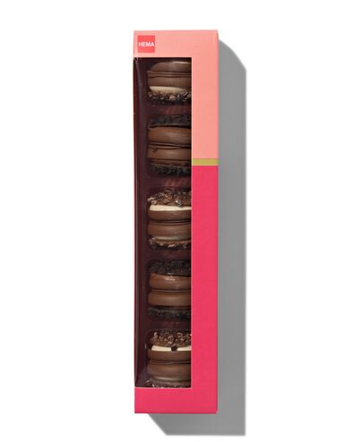 chocolade macarons - 10350085 - HEMA