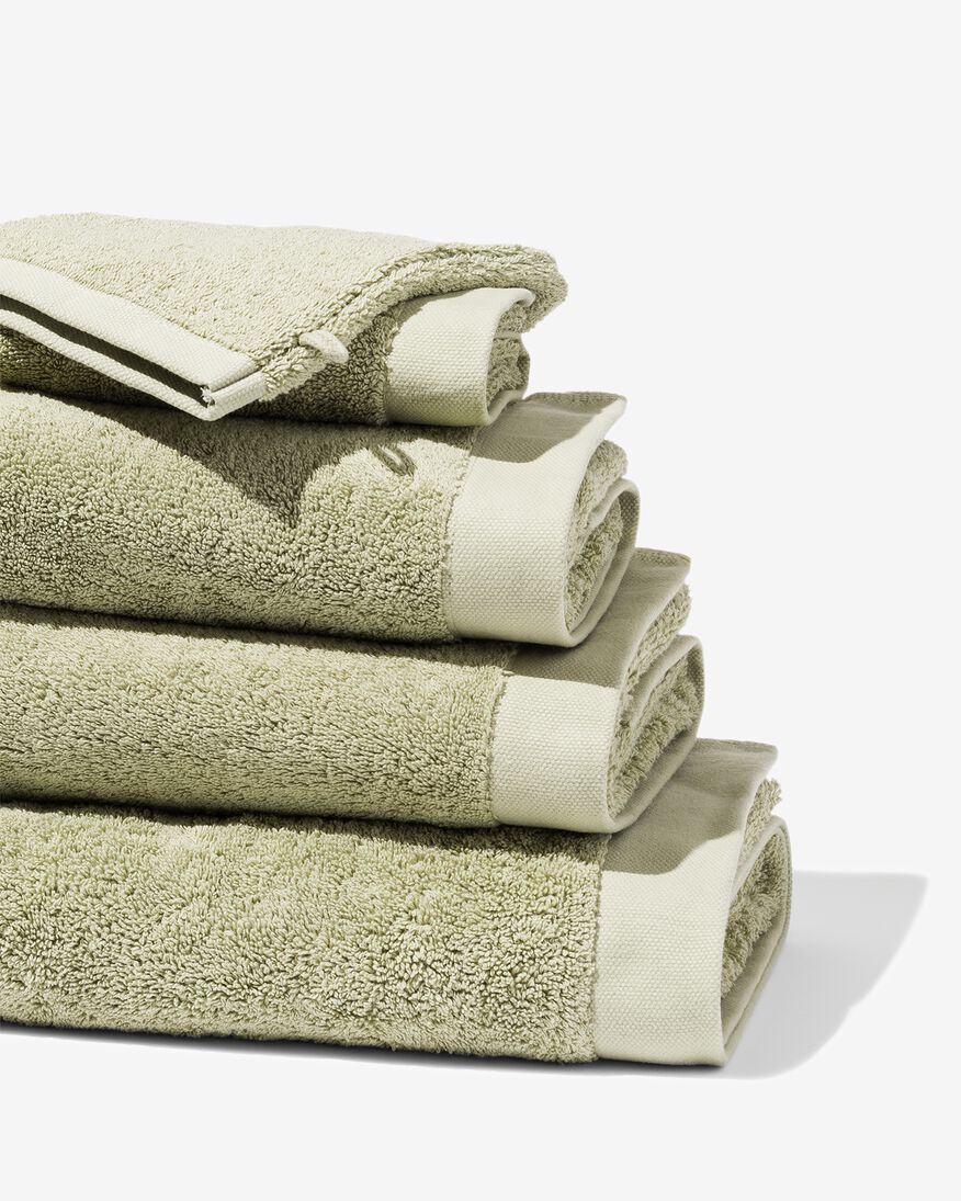 handdoeken - hotel extra zacht lichtgroen lichtgroen - 1000025971 - HEMA