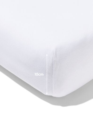 peuter hoeslaken jersey 70x150 wit - 5180002 - HEMA