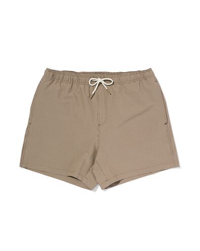 herenzwembroek seersucker bruin bruin - 22150205BROWN - HEMA