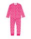 kinder pyjama met hartjes felroze 158/164 - 23092788 - HEMA
