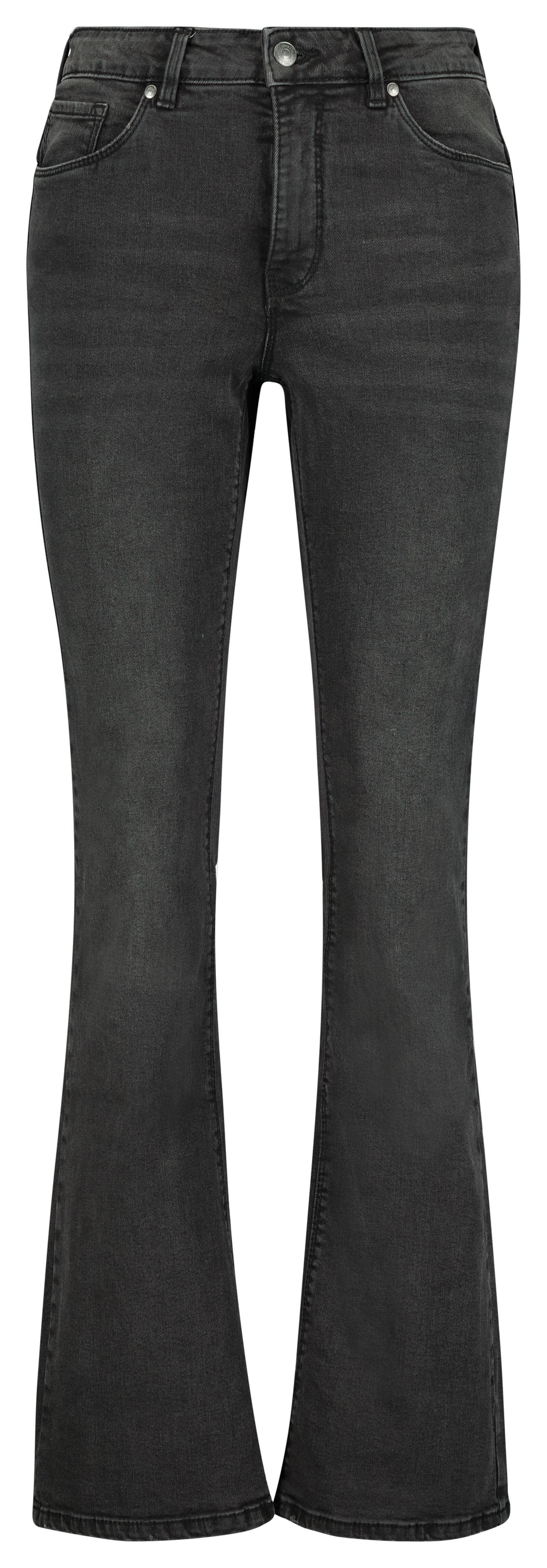 dames jeans bootcut shaping fit zwart 44 - 36291750 - HEMA