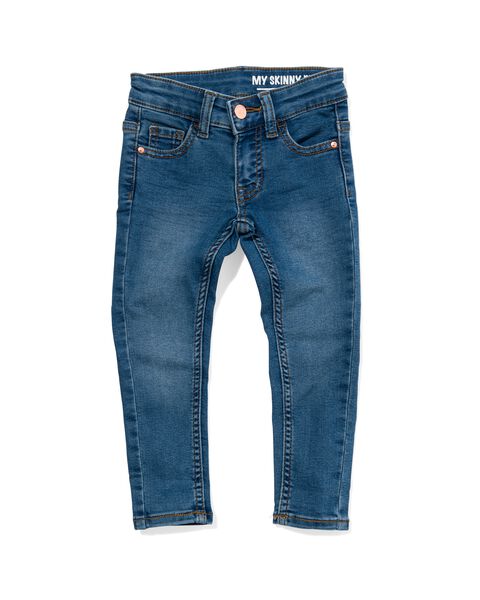 kinder jeans skinny fit middenblauw 116 - 30874849 - HEMA