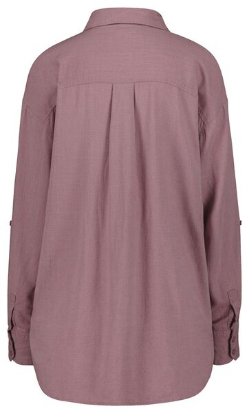 dames blouse Lizzy met linnen lila lila - 1000027882 - HEMA