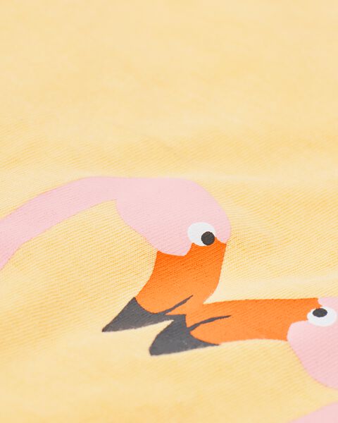 kinder shortama flamingo geel geel - 1000031118 - HEMA