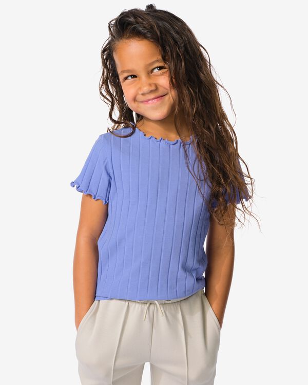 kinder T-shirt paars paars - 30816302PURPLE - HEMA