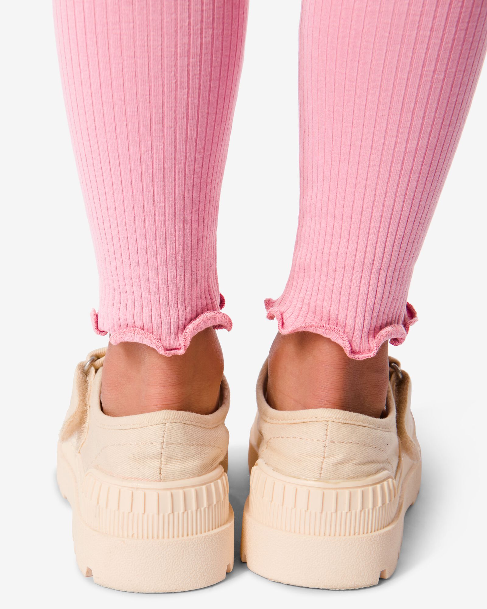 kinder legging rib oudroze oudroze - 1000031892 - HEMA